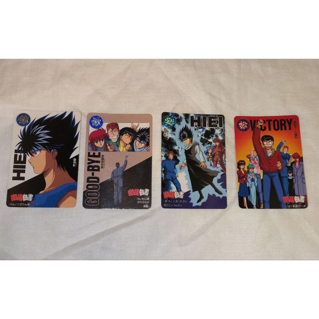 Used Yu Yu Hakusho Card Set of 4