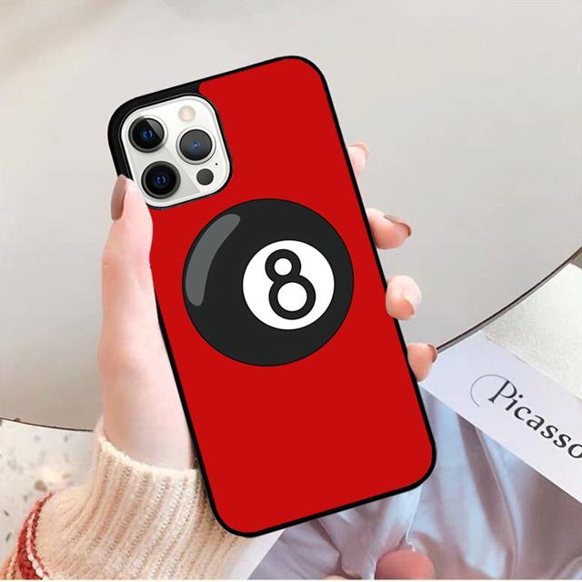 Billiards Eight Ball Phone Case Back Cover for iPhone 17 Air 16 15 14 13 11 12 Pro Max PlusS Shell Coque