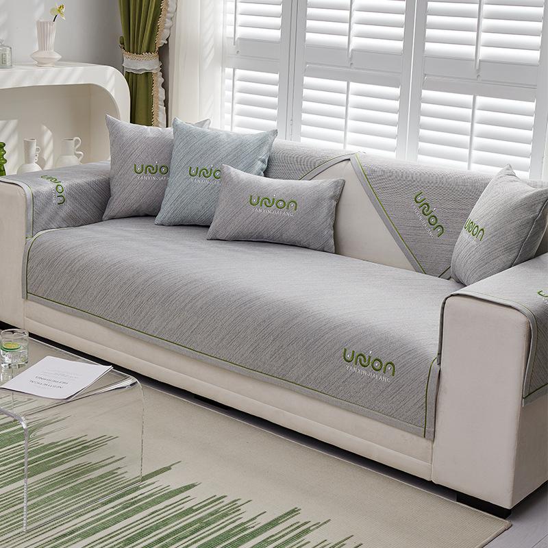 Ice Silk Sofa Cushion Summer Summer Mat Simple Modern Non-Slip Cool Pad Sofa Cover Universal Cover Cloth Cushion