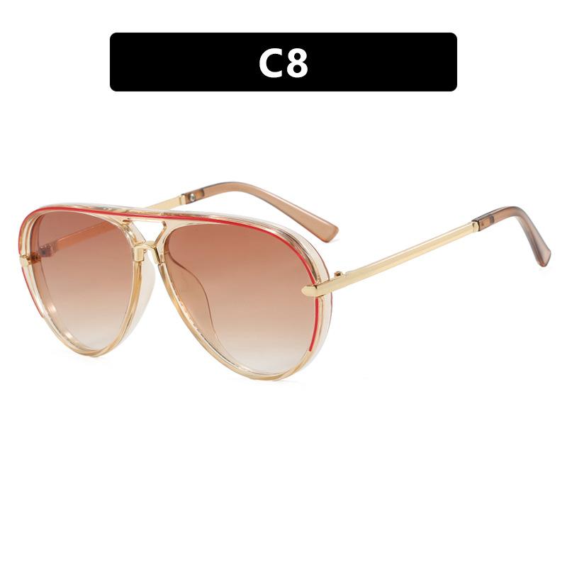 New Toad-shaped Sunglasses Minimalist Fashionable Sunglasses Versatile Retro Classic Driving Eyewear Unisex UV400