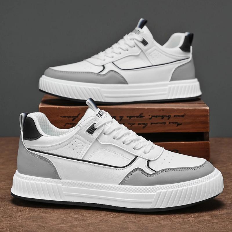 

Leisure Breathable Sports Shoes New 2025 Summer All-match Student Small White Shoes Youth Fashion Board Shoes 46 білий