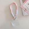 New mobile phone lanyard adjustable neck anti-lost wrist rope keychain handwoven rope two-color long rope hand rope