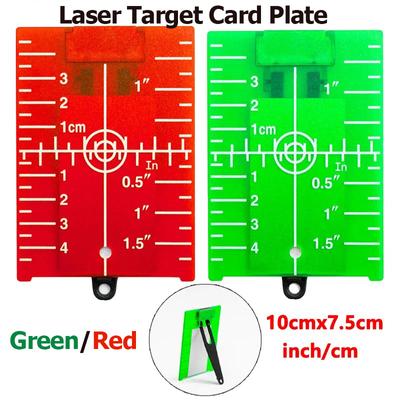 Laser Target Card Plate 10cmx7.5cm Reflective Magnetic Board For Green/Red Laser Level Beam Cross Line Lasers Board Accessory