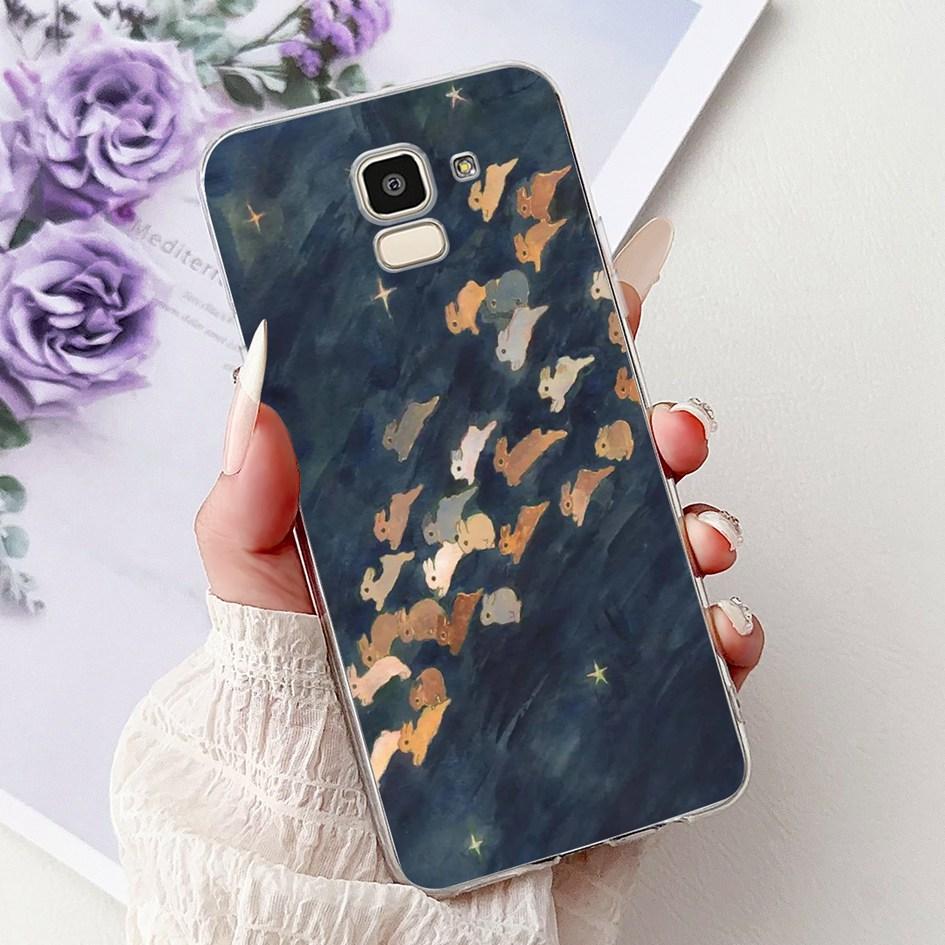 For Samsung Galaxy J6 2018 J600 SM-J600F Case Luxury Marble Dragon Soft Clear Silicone Phone Cover For Samsung J6 Plus J610 Capa