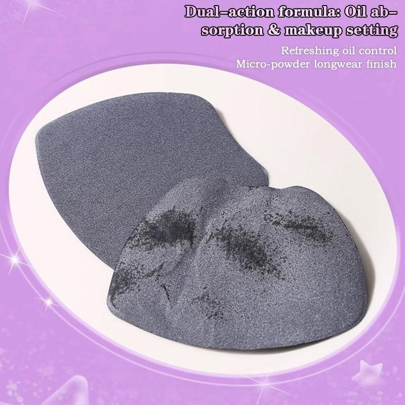 100 Sheetface Oil Blotting Paper Matting Face Wipes Oil Control Oil-Absorbing Paper With Mirror Box And Puff Face Cleaning Tools