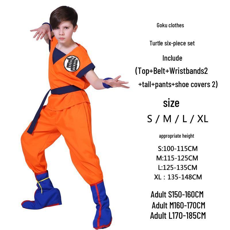 

Хелловінський костюм Драгон Бол Гоку Черепахи для дітей та чоловіків - Аніме Косплей Вечірнє вбрання S