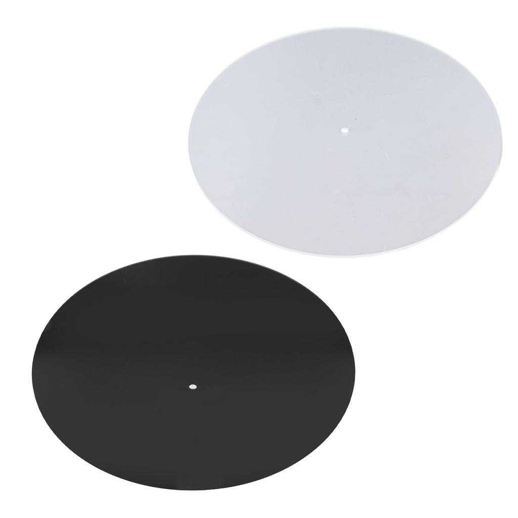 2Pcs Acrylic Turntable Slipmat Record Platter Player 12in Vinyl Slip Mat Non Static Dustproof DJ Equipment Accessories