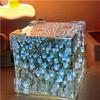 DIY Tulip Mirror Cube Lamp Simulation Flower Bedroom Sleeping Table Lamp Handmade Craft Tulips Mirror Night Light Birthday Gift