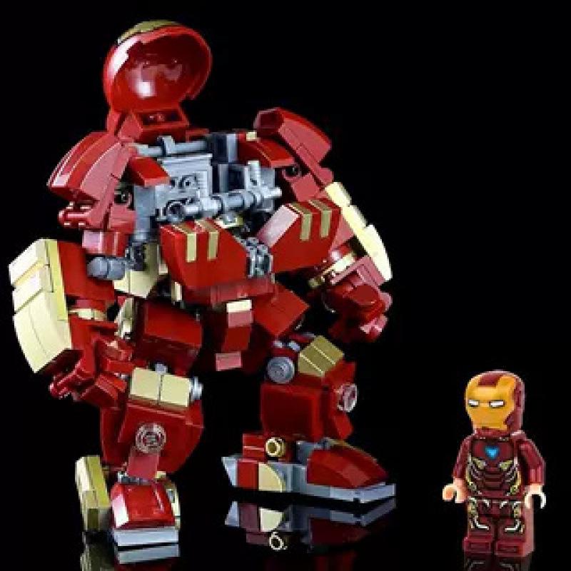Iron Man Hulkbuster Minifigure-Compatible Mecha Building Blocks Model
