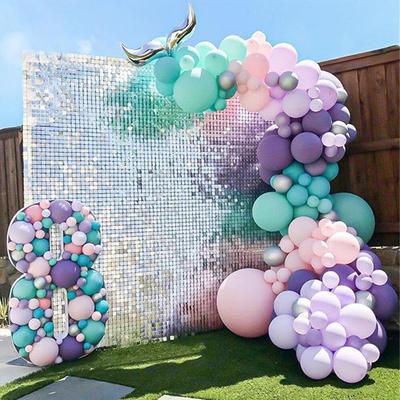 137Pcs Mermaid Tail Balloon Garland Kit Arch Mermaid Theme Birthday Party Decorations Wedding Supplies Little Mermaid