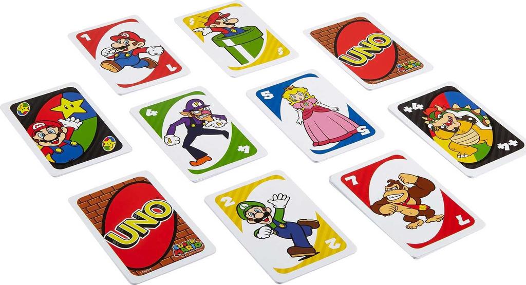Carta regola Uno Super Mario con Mario Invincibile Bianco DRD00 [Speciale & Mario]