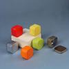 4pcs Cube Shape Mini Square Iron Tea Can Sealed Storage Boxes Jar Tinplate Box  Cosmetic