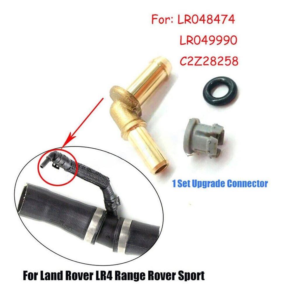LR049990 LR048474 C2Z28258 Radiator Thermostat Water Outlet Tube Hose Connector Kit Auto Car Accessories for Velar 2017