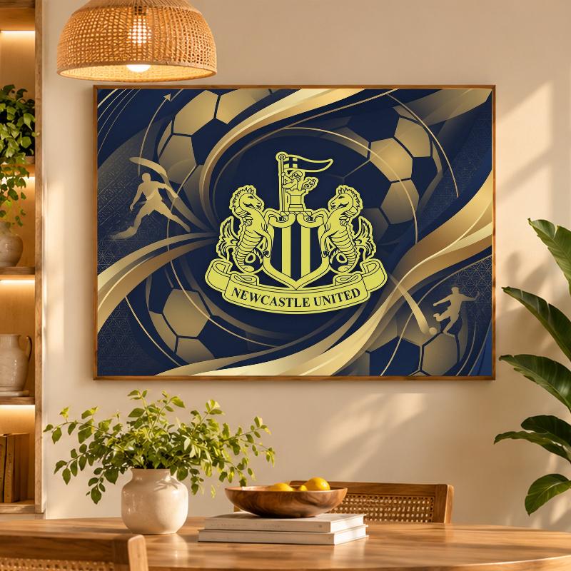 5D Diamond Painting Newcastle United Football DIY Full Drill Diamond Art Kit Home Decoration
