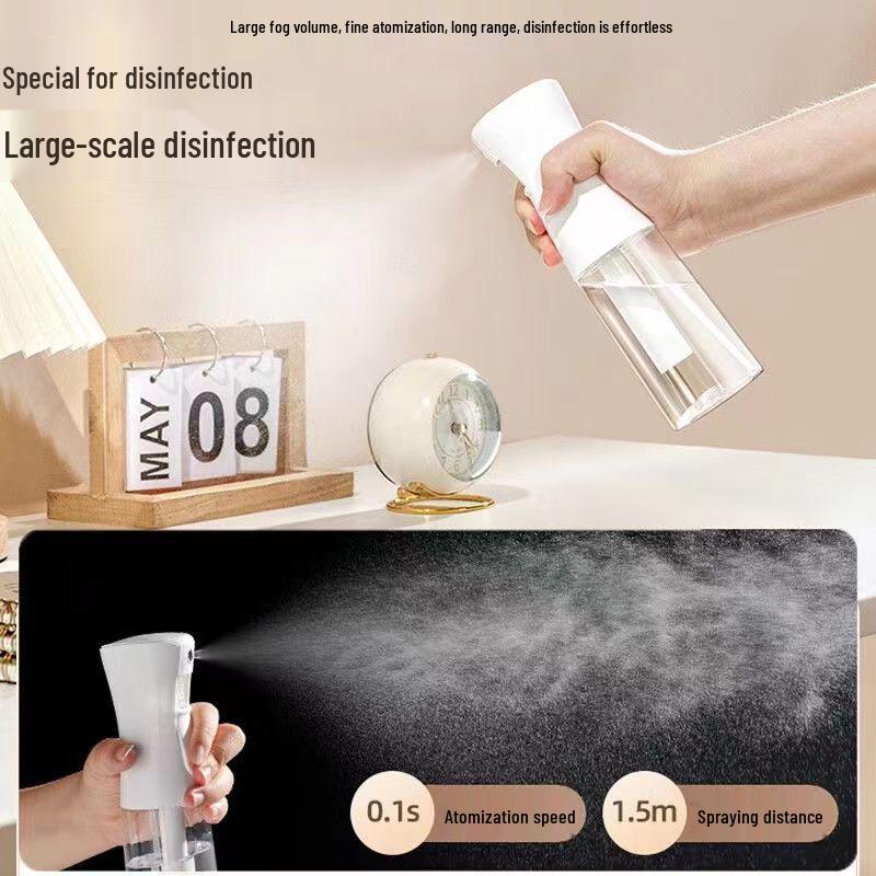 Portable Ultra-Fine Mist High-Pressure Atomizing Spray Bottle for Alcohol Disinfection