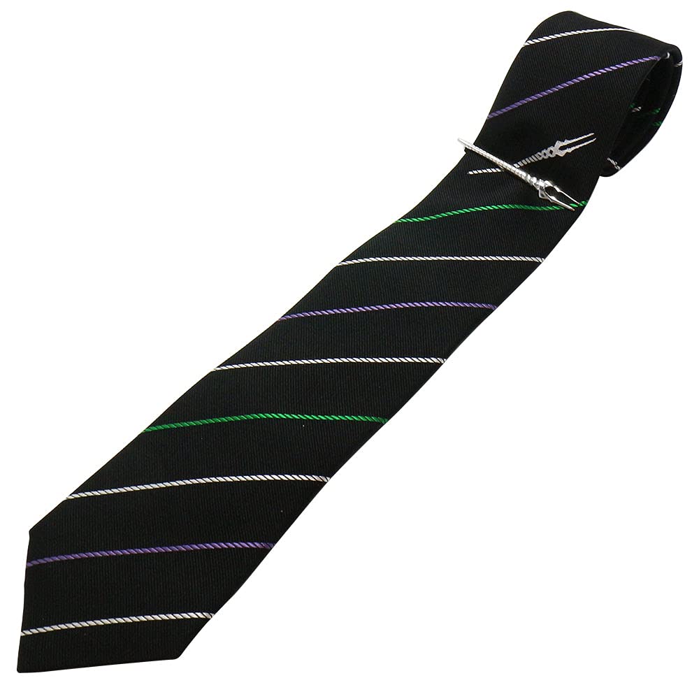 Evangelion x SWANK Lance of Longinus Silver Tie Clip Necktie Set eva-2021-tie02