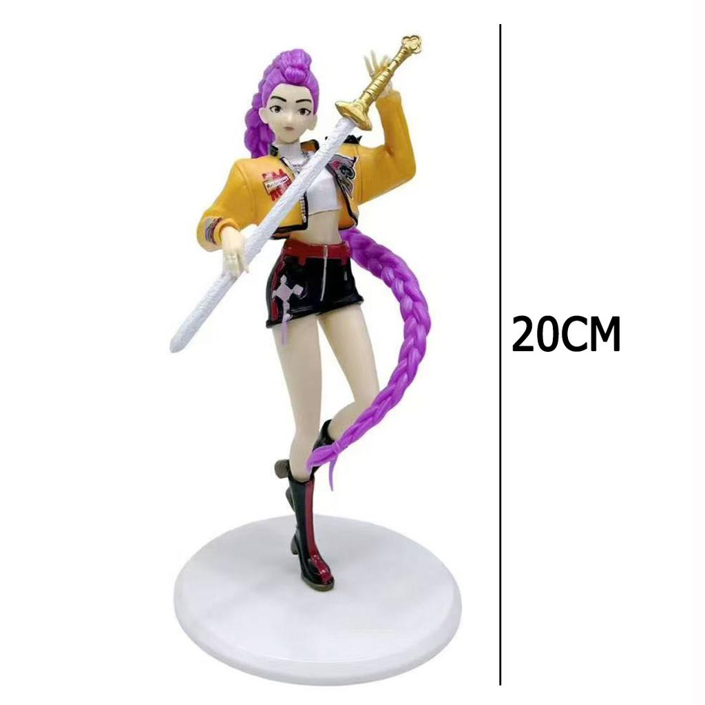 NEW KPop Demon Hunter Statue Toy Doll Rumi Zoey Action Figure PVC Model Desktop Ornament Toy Fans Birthday Gifts