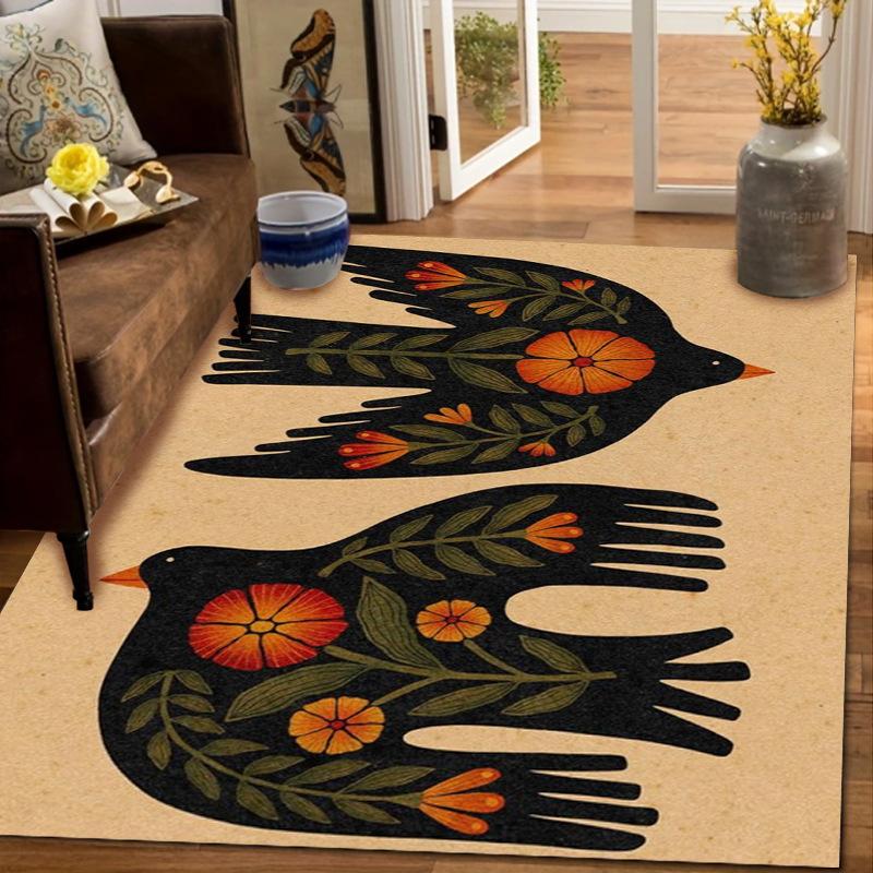 Cartoon Tiger Area Rug Cute Animal Print Carpet Non-Slip Soft Floor  for Living Room Bedroom  Room Home Decor Rug