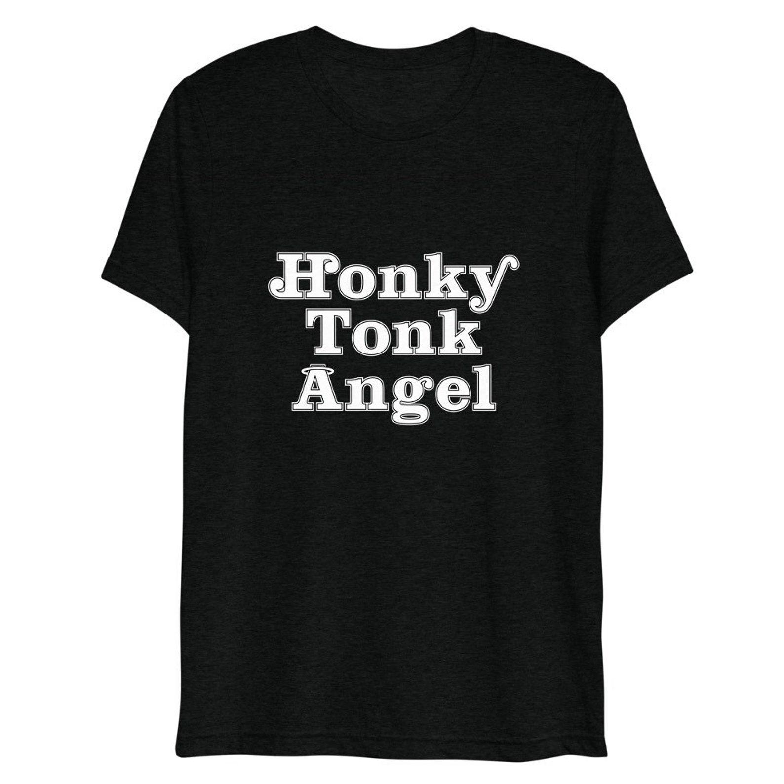 Honky Tonk Angel T-Shirt, Outlaw Country T-Shirt, Country Music Festival, Nashville T-Shirt, Gift For Her, Gift For Mom, Classic Country Tee XL