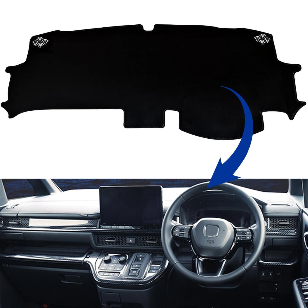 Dashboard Mat for Honda Step Wagon Spada Generation from May 2022 and Interior Parts and Flame-retardant (6th RP6, RP7, RP8) Onwards. Hand-stitched,