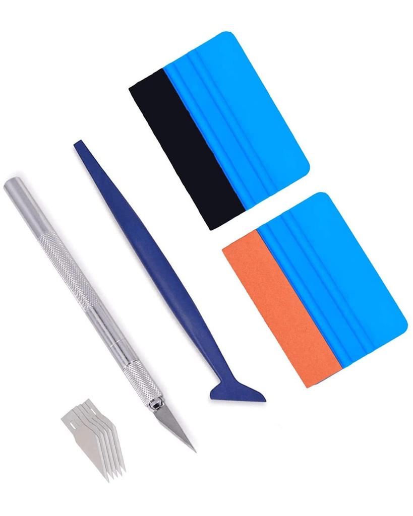 LIKENNY Squeegee Car Wrapping Film Application Tool Kit Plastic Scraper Application Tool Kit Car