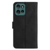 HT05 For Motorola Edge 50 Neo 5G/Moto S50 5G/Thinkphone 25 5G Case Skin-Touch Lines PU Leather Flip Phone Cover