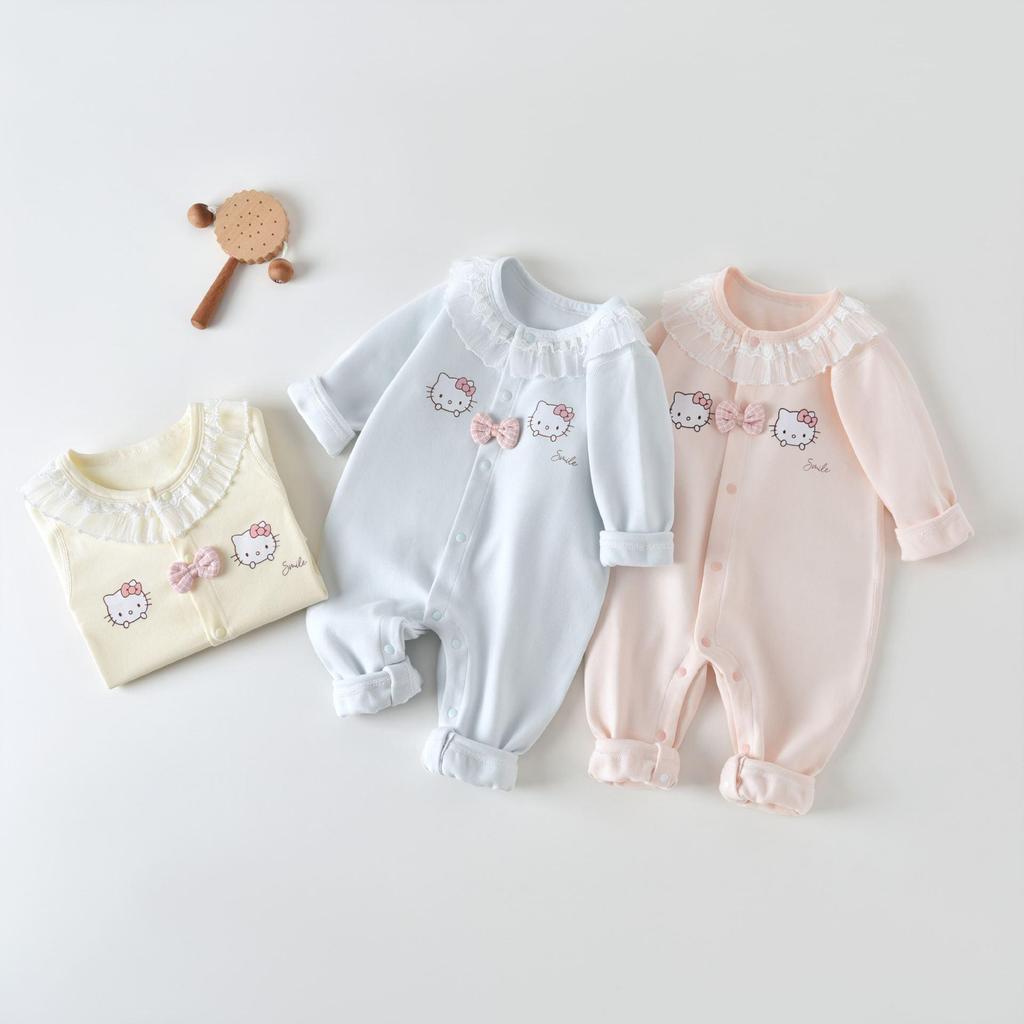 Newborn Class A Cotton Baby Bodysuit, Jumpsuit Pajamas & Loungewear