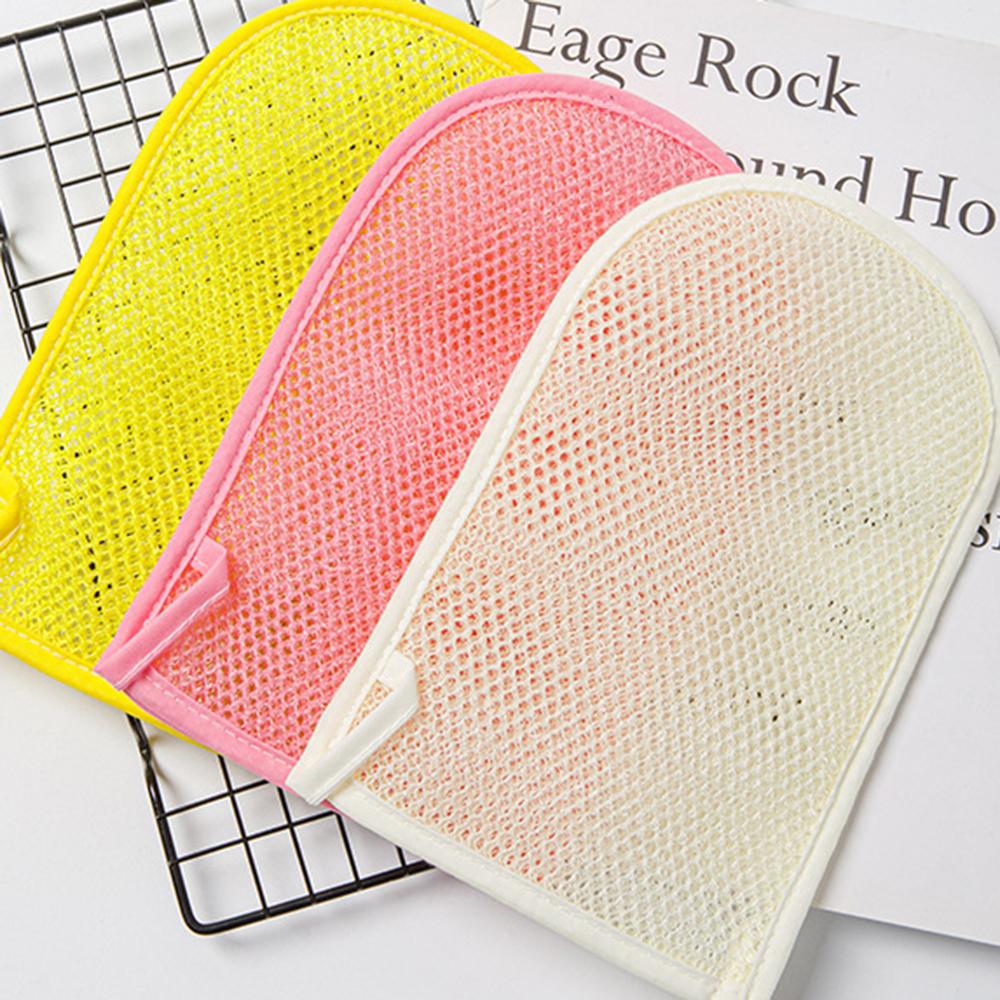 Thickened Bath Gloves Nylon Foaming Gloves Exfoliating Scrub Cloth Pad Strong Scrubbing Towel Body Washing For Bathroom