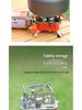 Windproof Portable Camping Gas Stove - Foldable High Power Square Design