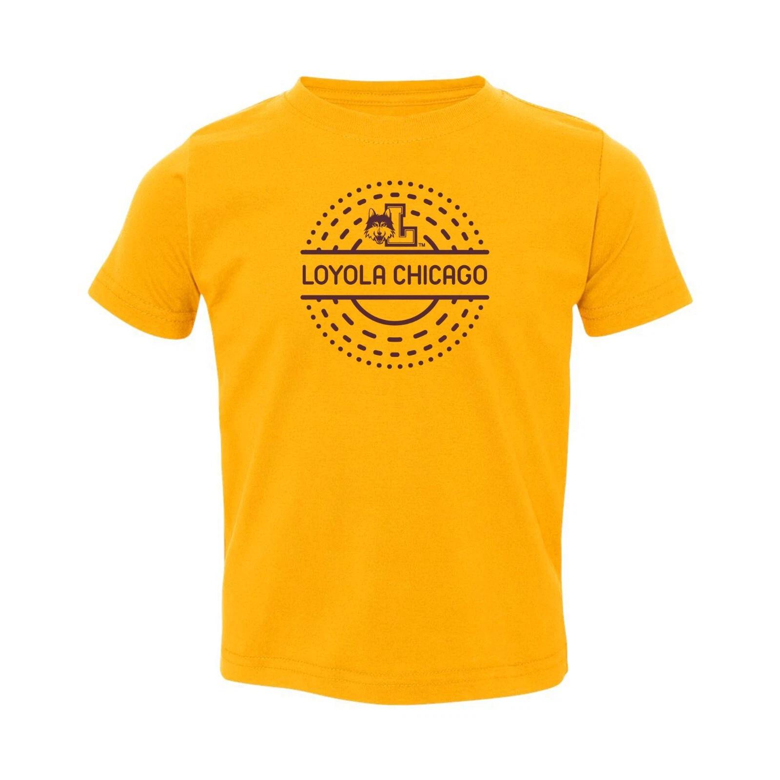 Loyola Chicago Sunny Circle Toddler T-Shirt - Gold 3XL