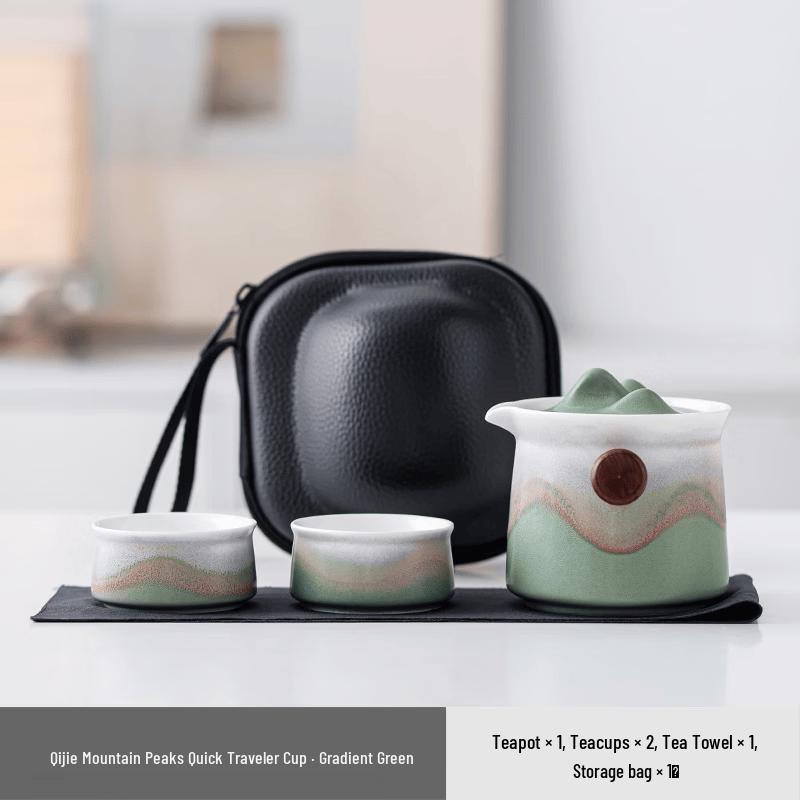 Portable Ceramic Travel Tea Set
