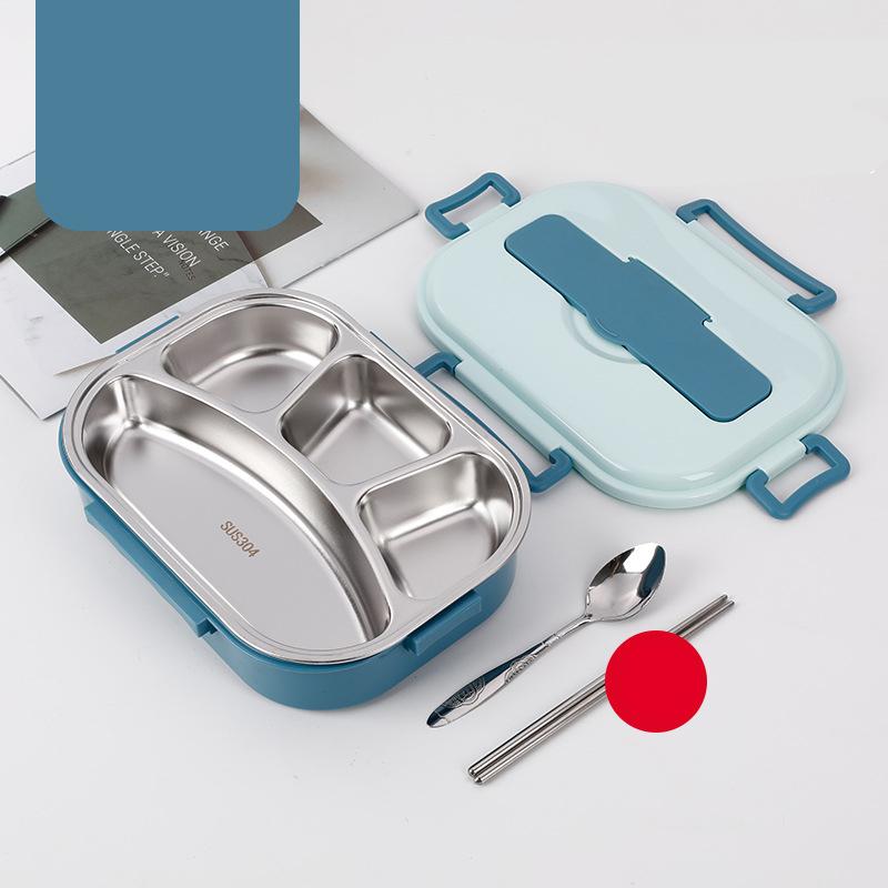 Food Storage Container Dinnerware Stainless Steel Lunch Box Portable Bento Box Food Storage Student