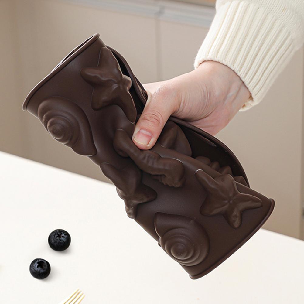 Baking Corn Dog Pan Flexible Dessert Mold Non-stick Silicone Corn Stick Bread Pan for Baking Nut Leaf Cob Dessert for Chocolates