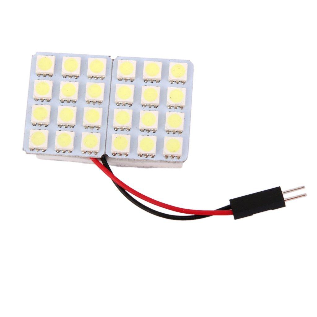 KOZEEY Car Interior Light 24 SMD LED T10 Dome Light BA9S Adapter DC CG