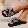 Women Slippers 2024 New Summer Fashion Casual Open Toe Shallow Sandals Flats Shoes Low Heels Slippers Slides Women Plus Size