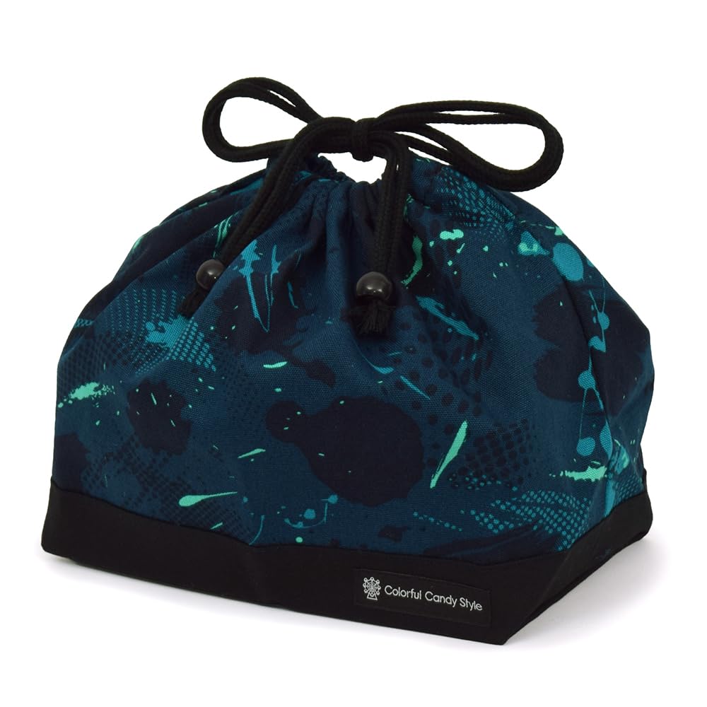 

COLORFUL CANDY STYLE Drawstring Lunch Bag, Medium, Gusseted, for Boys, Stylish, Cool, Flash Design, N3487600