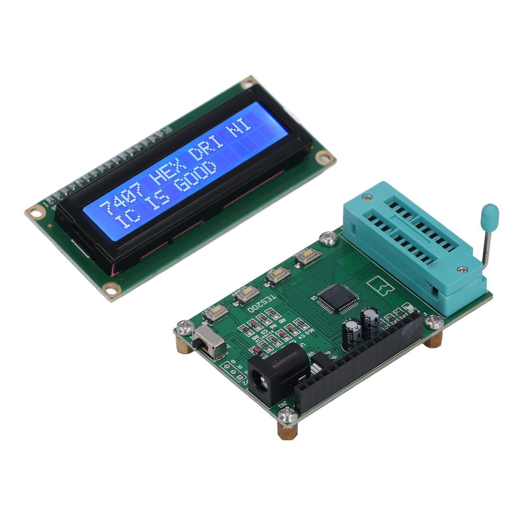 TES200 7-12VDC Integriertes Schaltungsmessgerät LED-Anzeige Schnelle Reaktion IC-Tester für 74 40 Serie