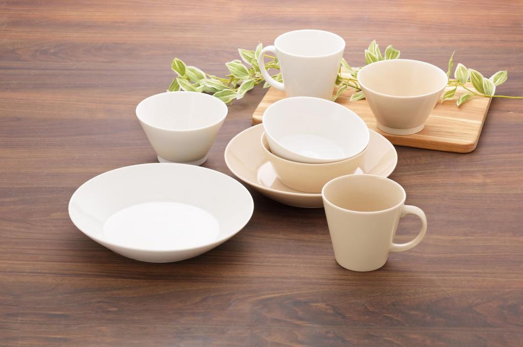 Yamaka Shoten Curry Plates, Round Plates, and Pair of Simple Happy Dining Pasta Plates (Set of 2)