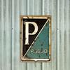 Piaggio Metal Wall Sign 78x118 Inch Vintage 2D Flat Rustic Distressed Decor