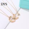 Zus Matchende Ketting Set 3 Stuks/Set Hartvorm Familie Contrastkleur Broers en Zussen Drie Zussen Dames Cadeau