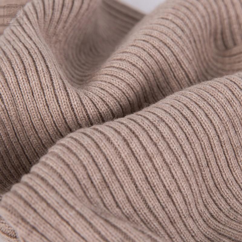 Neck Gaiter Thick Women Ribbed Knitted Tube Scarf Ring Wool Neck Warmer Cowl Collar Loop Snood Scarf Winter Outdoor Skiing Men