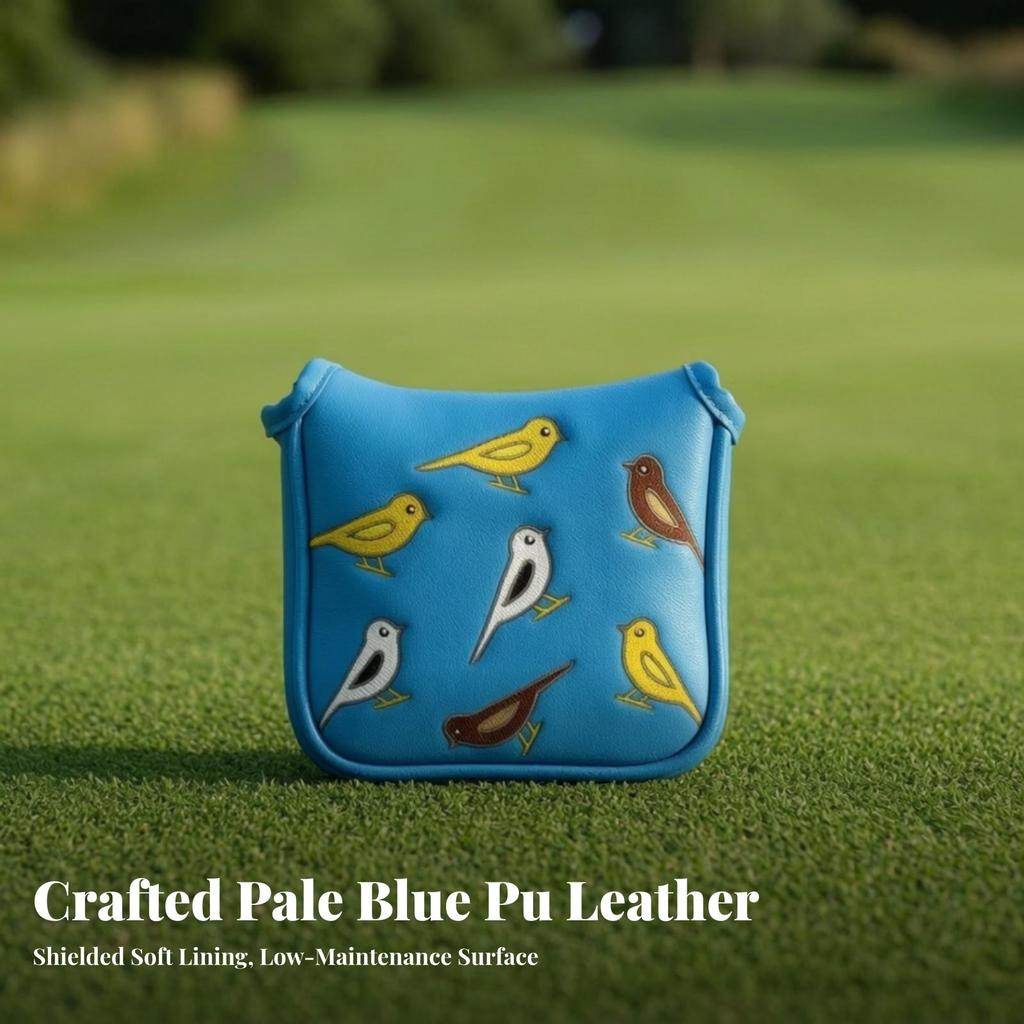 Embroidered Golf Club Headcover | Guarding Pull-on Construction PU Leather,