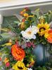 Colorful Eucalyptus Wreath Front Door Hanging Home Decor