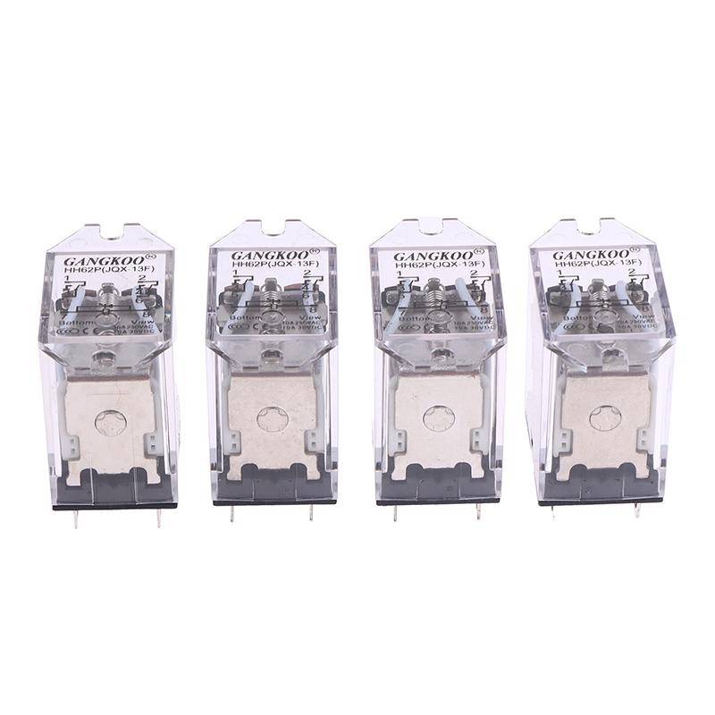 Jqx-13F Hh62P Silnoproudové Relé Cívka Všeobecné Dpdt Mikro Mini Elektromagnetický Reléový Spínač Se Zásuvkovým Základem Ac220V Dc12V24V
