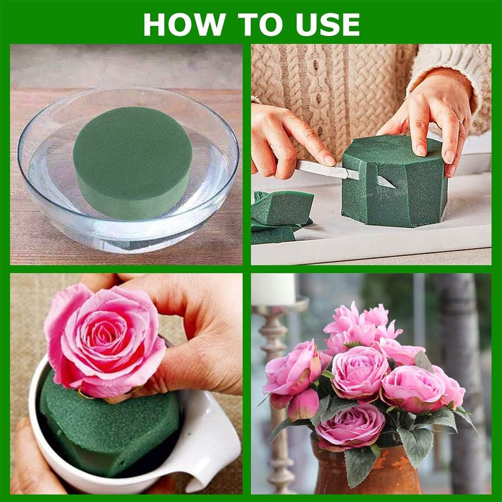 Wholesale Floral Foam Bricks Artificial Fresh Flowers Dry Wet Flower Mud Foam Blocks Wedding Party Decor DIY Arrangement Kits