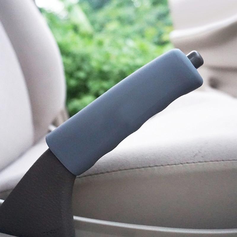 Car Handbrake Cover Premium Silicone Car Brake Lever Protector Sleeve Ergonomic Universal Fit Nonslip