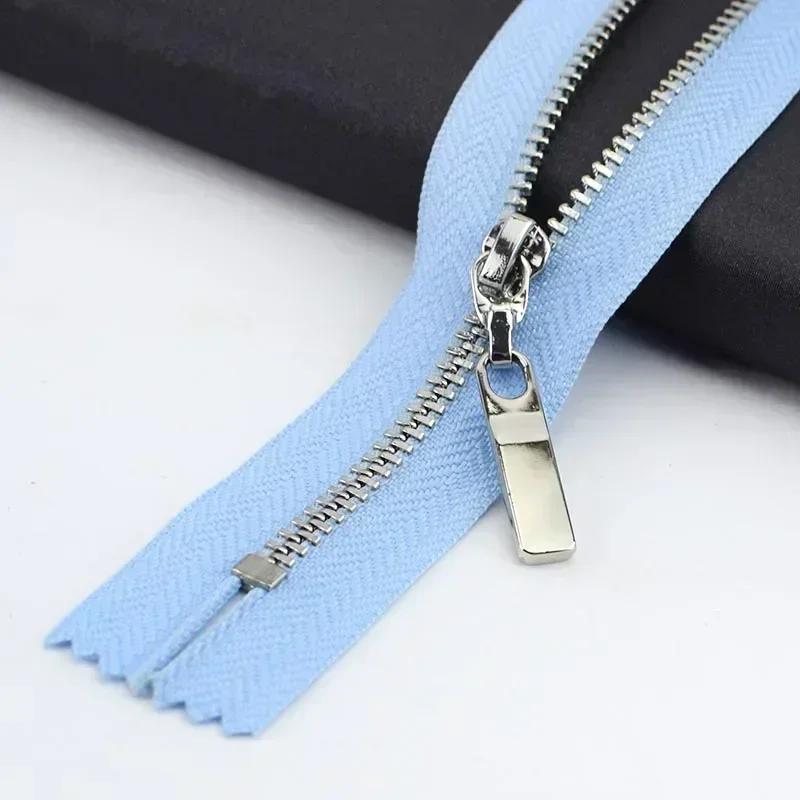 5/10Pcs 3# 15-30cm Close-end Metal Zippers Purse Handbag Zip Closure Decor Zipper for Clothes Pocket Zips DIY Sewing Accessory
