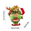 Door Creative Christmas Decor Plush Green Hairy Monster Hanging Ornament Grinch Leg Wreath Door Hanging New Year Decoration
