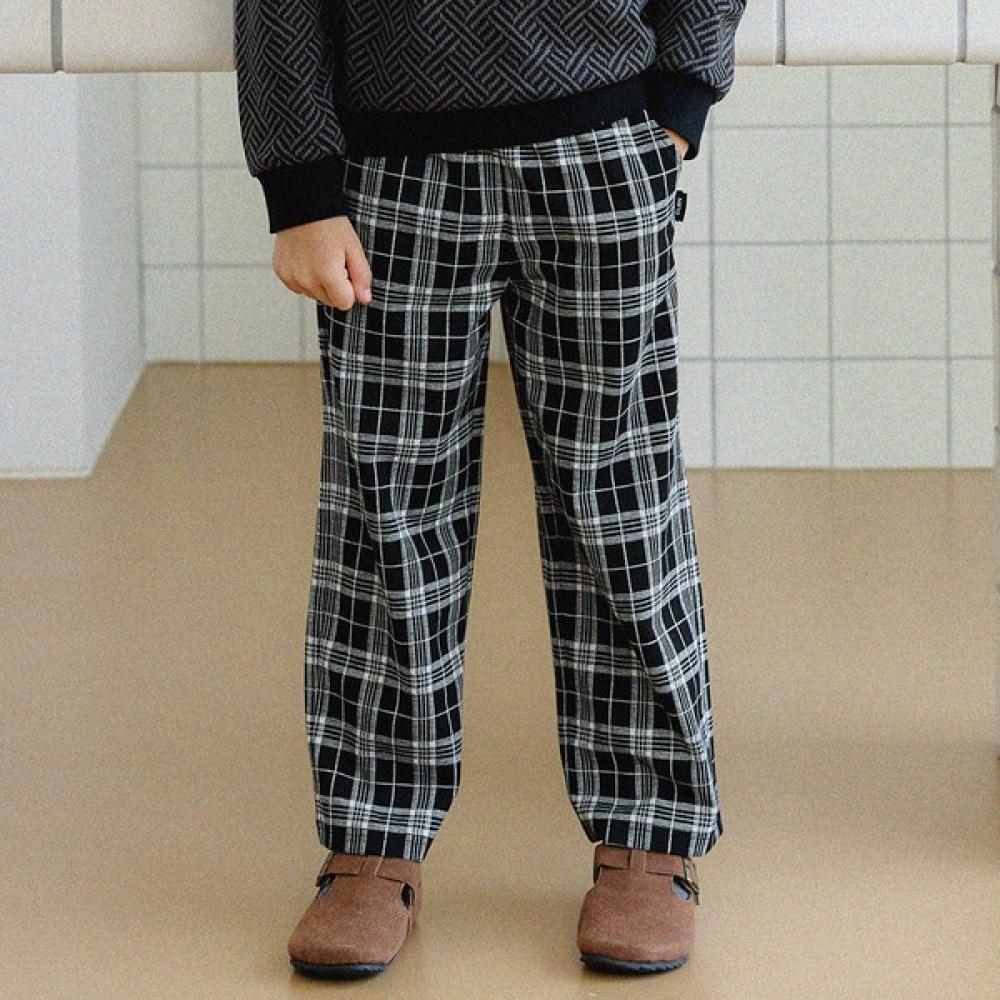 

Прямые брюки в клетку «Оливки» черные blacks/110