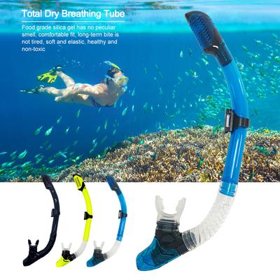 Diving Snorkel Silicone Full Dry Mouthpiece Swimming Underwater Diving Air Tube